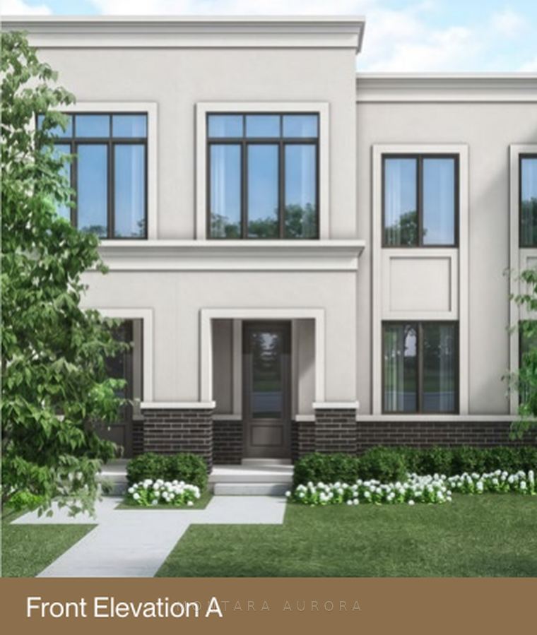 Front elevation of the M1-Int townhome