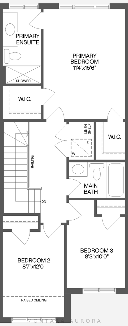Upper floor plan